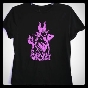 Maleficent Woman’s Glitter Graphic Tee